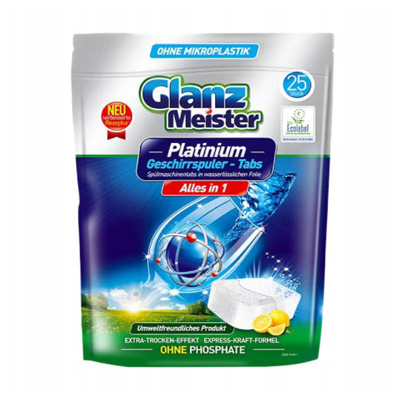 Таблетки для посудомийної машини Glanz Meister Platinum, 25 шт